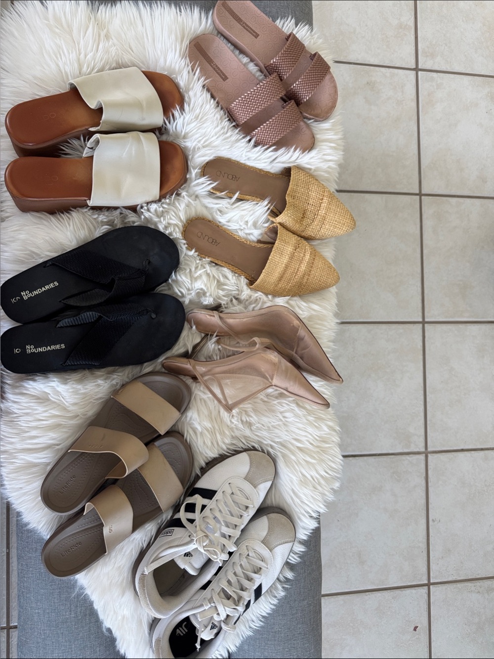 6 pairs of shoes (one pack)